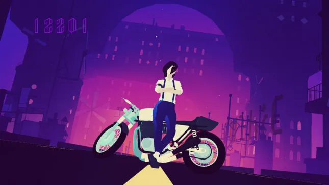 Jeu Sayonara Wild Hearts sur Nintendo Switch : le premier à vous poursuivre