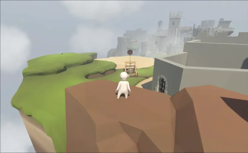 Screenshot du jeu Human Fall Flat sur Nintendo Switch : panorama