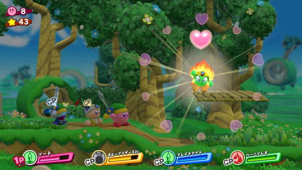 Jeu Kirby Star Allies sur Nintendo Switch : adversaire converti