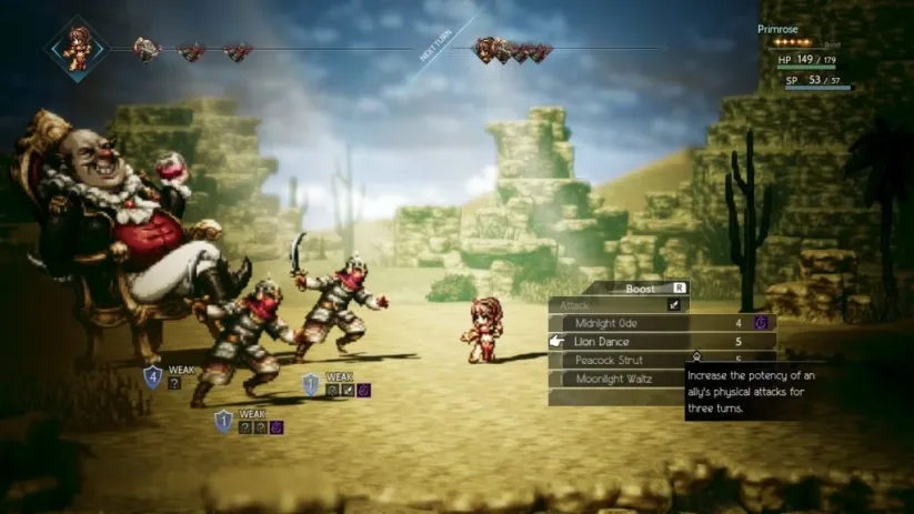 Image de la démo Octopath Traveler sur Nintendo Switch