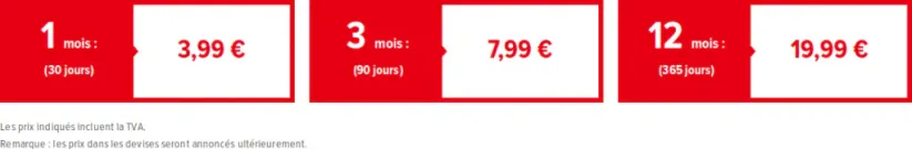 Service en ligne Nintendo Switch : tarifs