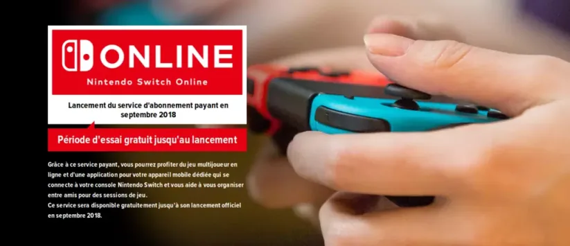 Service en ligne Nintendo Switch : lancement en septembre 2018