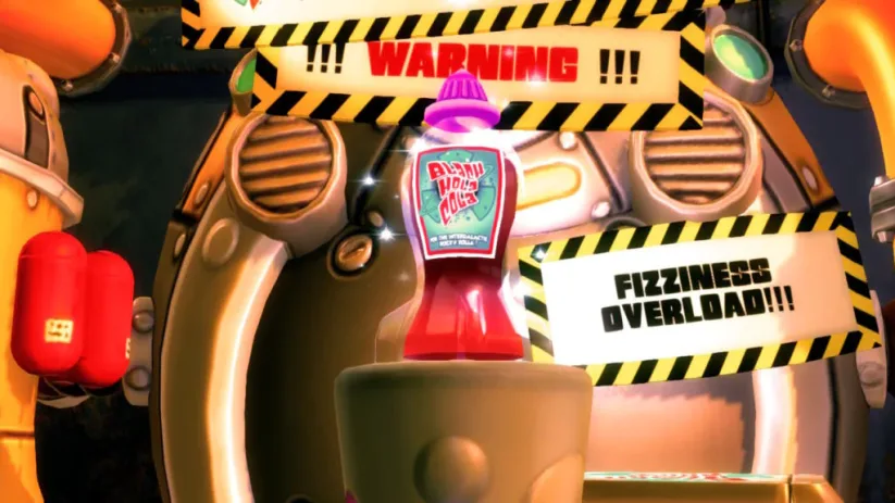 Jeu Shiftlings Enhanced Edition sur Nintendo Switch : bouteille de Black Hola Cola