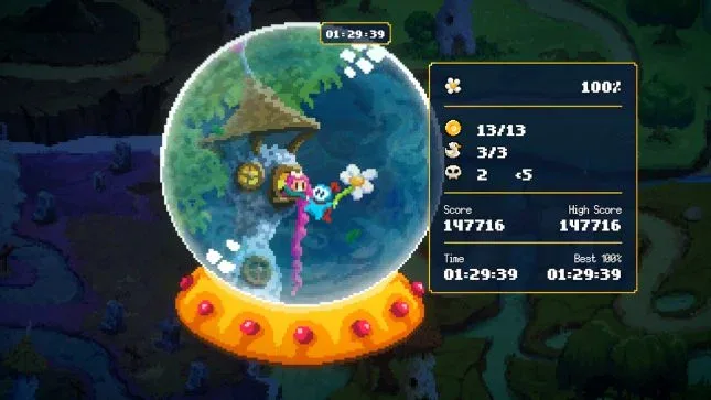 Jeu Sir Lovelot sur Nintendo Switch : tableau de score