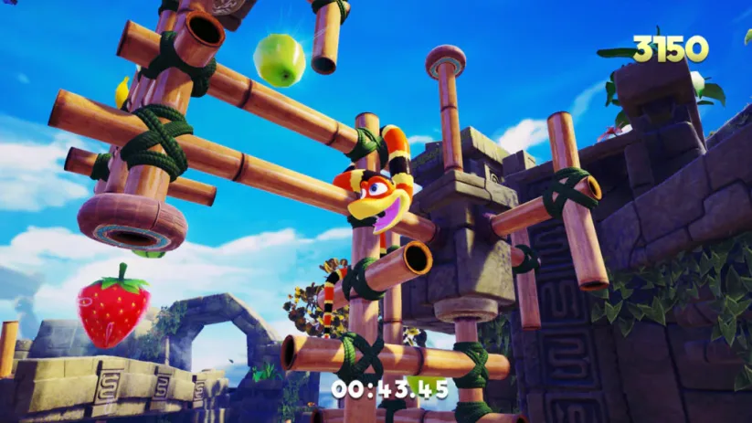 Snake Pass : gameplay du mode arcarde 1