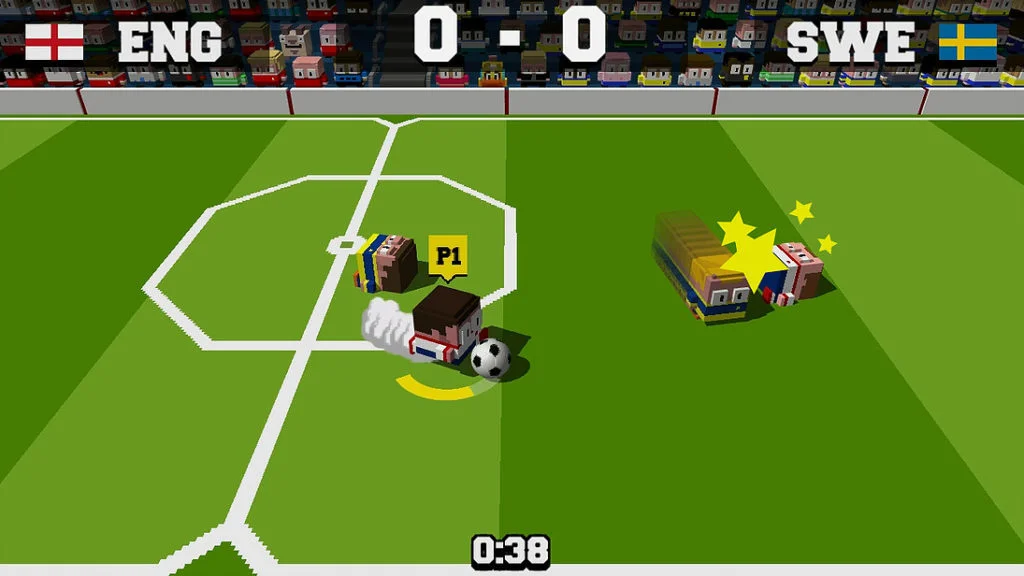 Jeu Soccer Slammers sur Nintendo Switch : tacle réussi