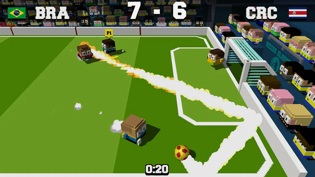 Jeu Soccer Slammers sur Nintendo Switch : tir chargé