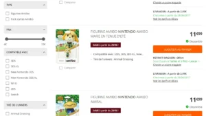 Solde d&rsquo;Amiibos : Boulanger solde une quinzaine d&rsquo;Amiibos à partir du 28 juin