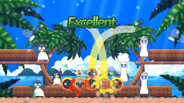 Jeu Songbird Symphony sur Nintendo Switch : dansons avec les manchots