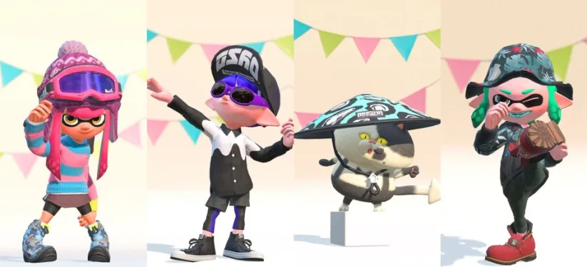 Jeu Splatoon 2 sur Nintendo Switch : nouvelles pièces d'équipement