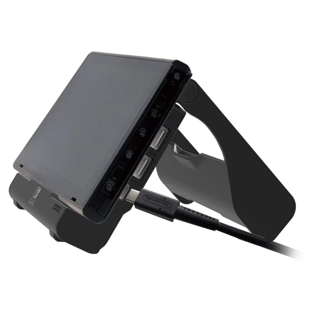 Image du Stand USB de Hori pour Nintendo Switch : vue de profil