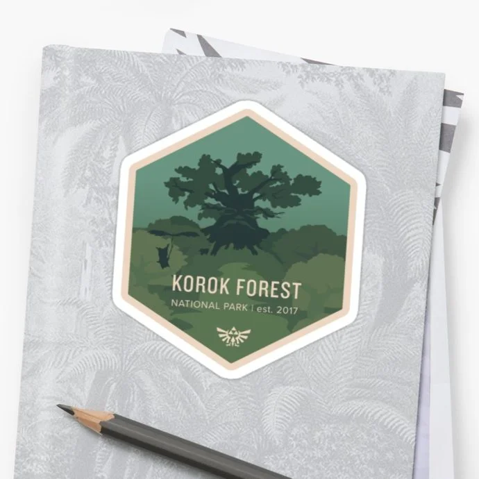 Stickers Zelda BotW : La forêt des Korogu