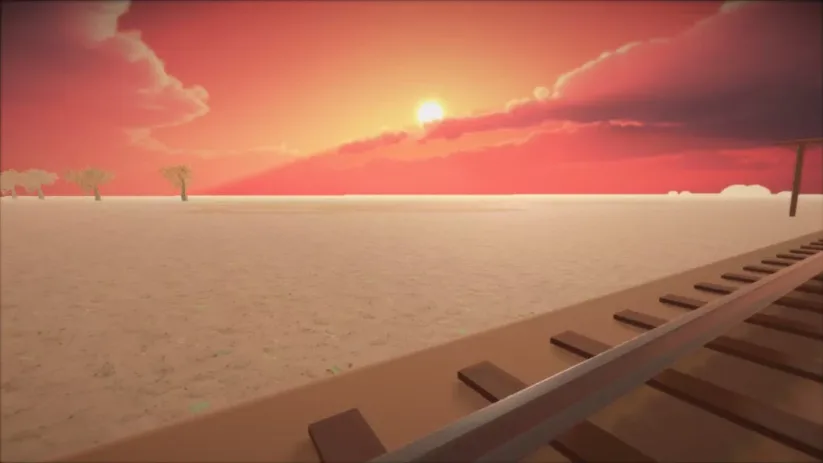 Ici, on attend que le train nous passe dessus