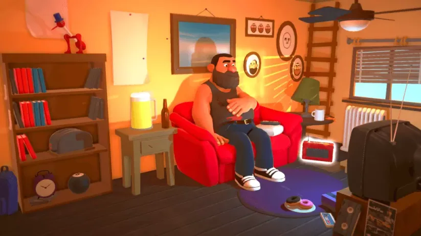 Screenshot du jeu Suicide Guy sur Nintendo Switch : début de l'aventure