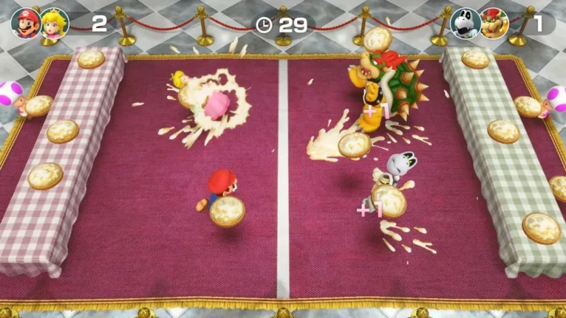 Jeu Super Mario Party sur Nintendo Switch : jeu en deux contre deux