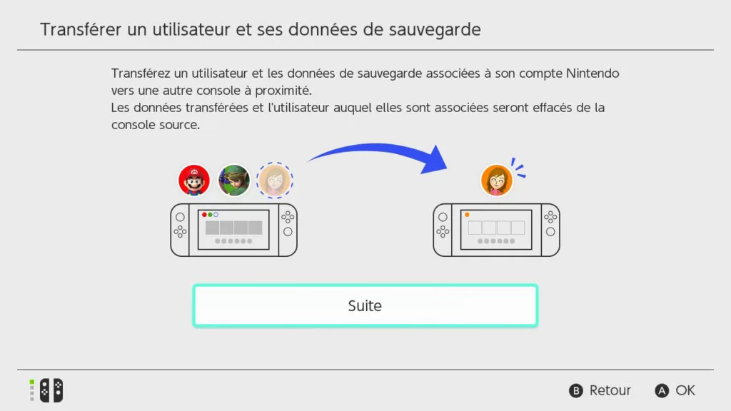Switch Version 4.0 Transfert Utilisateur