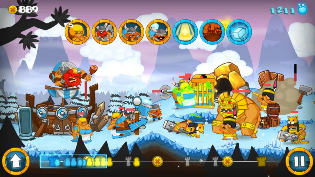 Jeu Swords & Soldiers sur Nintendo Switch : les vikings ne pensent qu'à manger