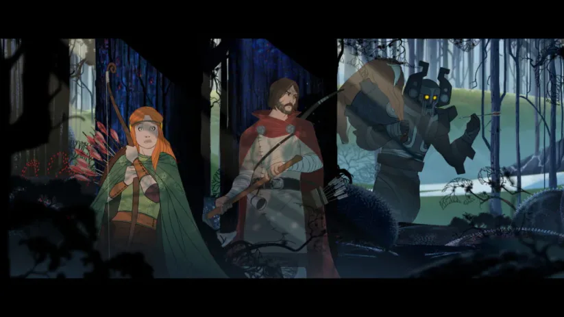 Jeu The Banner Saga sur Nintendo Switch : capture d'écran d'une cut-scene