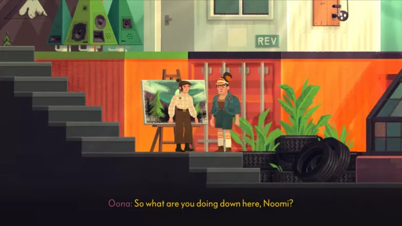 Jeu The Low Road sur Nintendo Switch : l'histoire emmènera Noomi plus loin qu'elle aurait imaginé