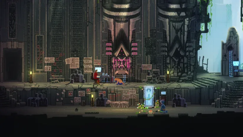 Jeu The Way Remastered sur Nintendo Switch : screenshot dans la station