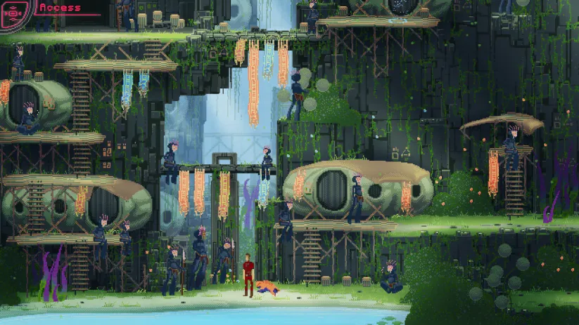 Jeu The Way Remastered sur Nintendo Switch : screenshot dans la jungle