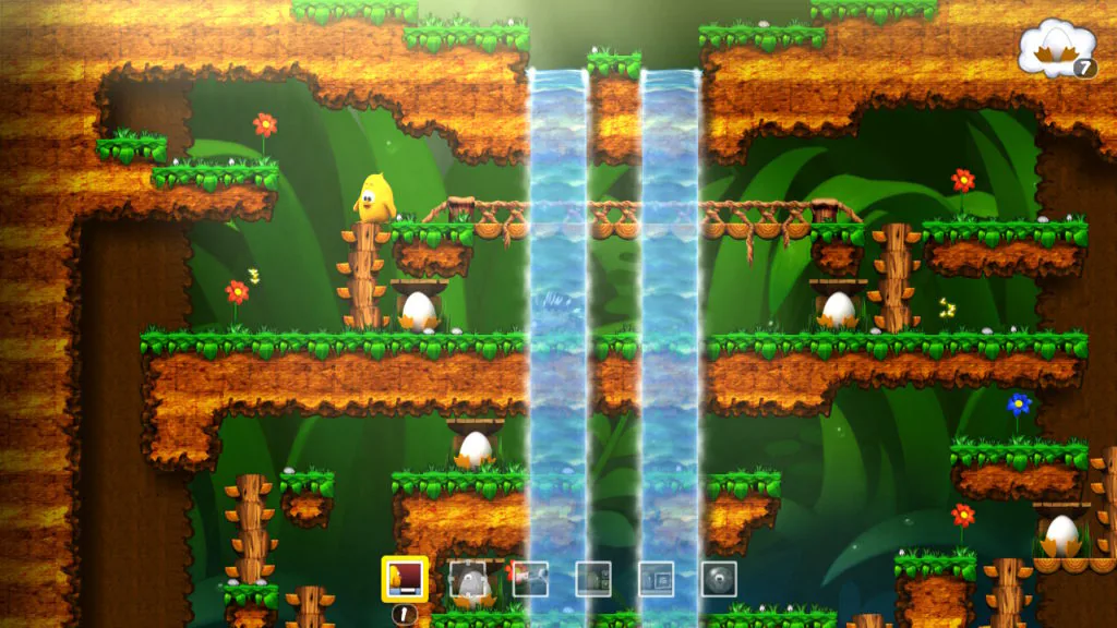 Jeu Toki Tori sur Nintendo Switch : monde de la forêt
