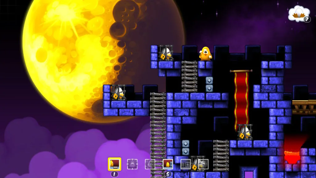 Jeu Toki Tori sur Nintendo Switch : chateau
