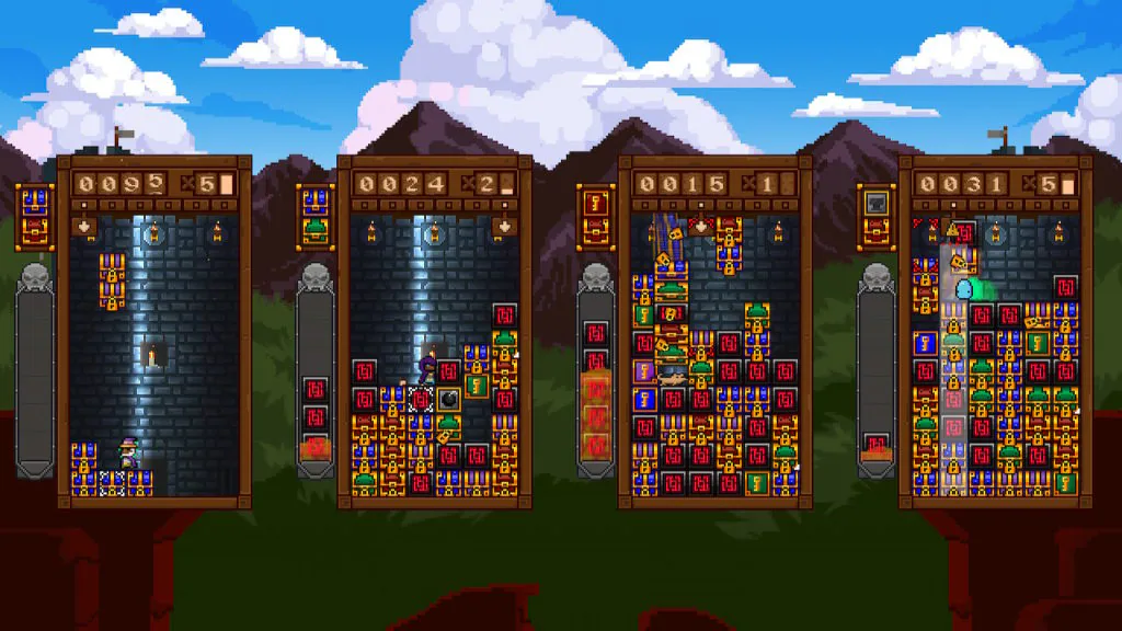 Jeu Treasure Stack sur Nintendo Switch : aperçu du jeu à 4