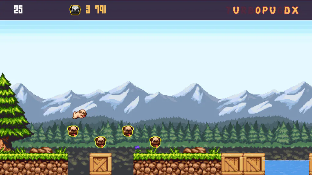 Jeu Turbo Pug DX sur Nintendo Switch : Niveau printanier