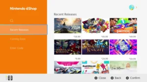 Le Nintendo eShop de la Switch contient déjà 200 jeux !