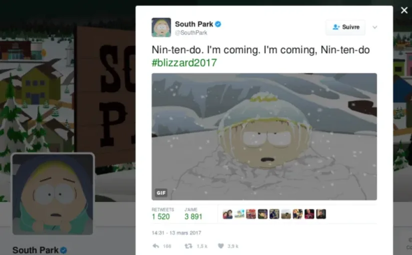 Le tweet à l'origine du quiproquo South Park L'Annale du Destin