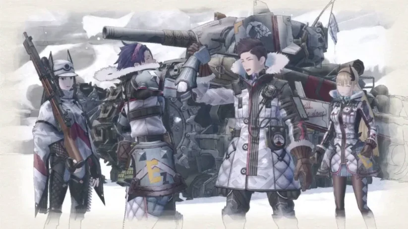 Jeu Valkyria Chronicles 4 sur Nintendo Switch : bonheur de l'équipe