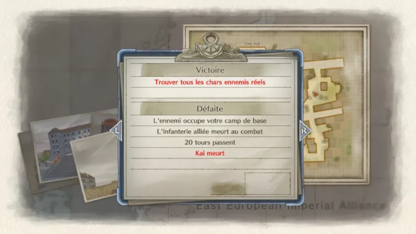 Jeu Valkyria Chronicles 4 sur Nintendo Switch : aperçu d'objectif