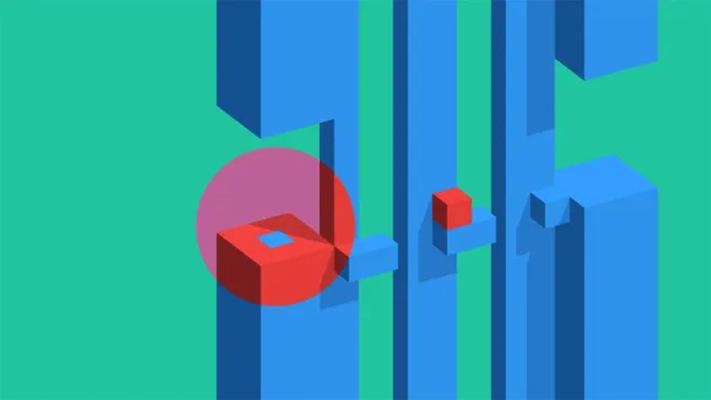 Jeu Vectronom sur Nintendo Switch : droite, droite, haut, haut, droite, droite, bas, bas...