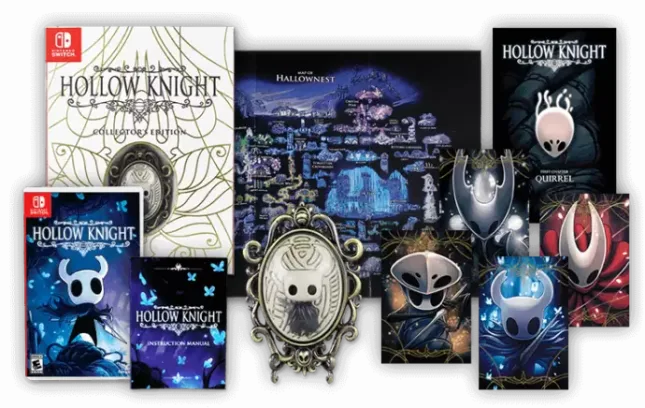L'édition limitée d'Hollow Knight version physique sur Nintendo Switch