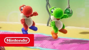 Présentation des bases du jeu Yoshi’s Crafted World dans le trailer Yoshi 101