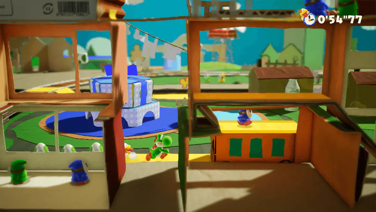 Jeu Yoshi's Crafted World sur Nintendo Switch : l'envers du décor de la gare