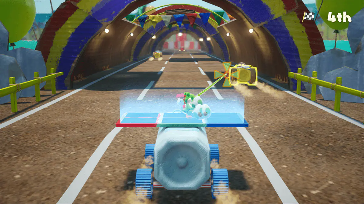 Jeu Yoshi's Crafted World sur Nintendo Switch : faites la course