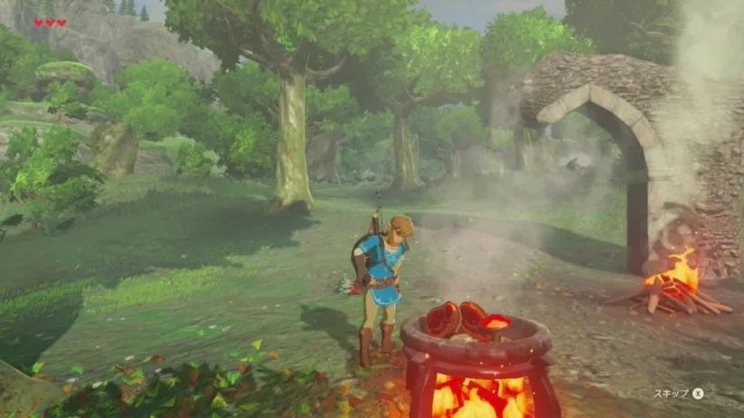 The Legend Of Zelda – Breath Of The Wild : préparer son repas et ses potions